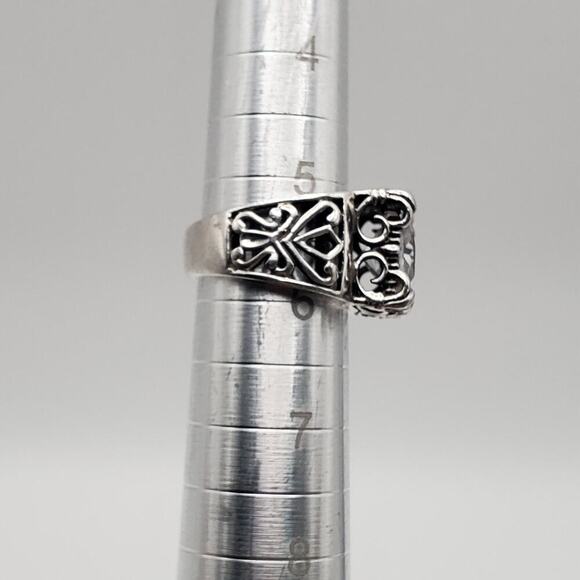 SILPADA RETIRED Sterling Silver 925 Uptown Cubic Zirconia Ring Size 5.5 R0981 - Picture 9 of 10